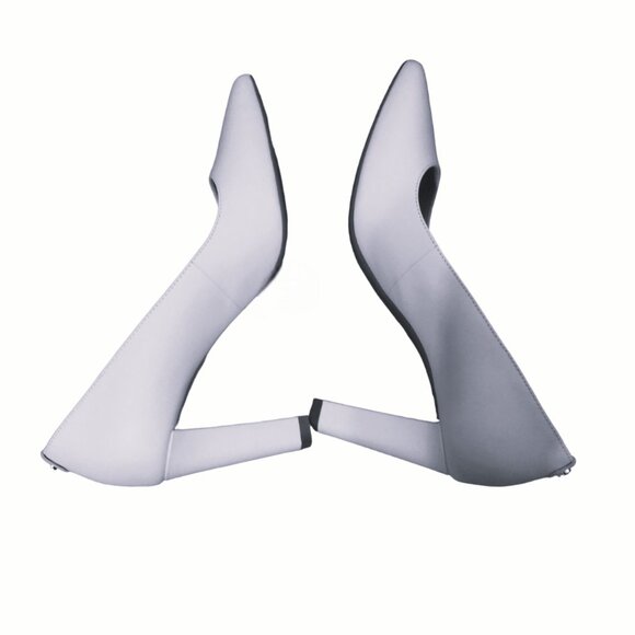 Michael Kors Leather Pumps, Size 7M, Block Heel, Pointed Toe, Abbi Flex Comfort - Picture 11 of 16